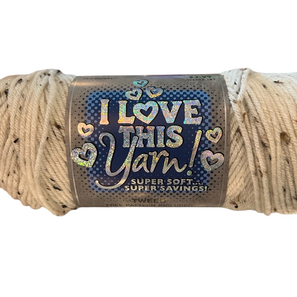 I Love‎ This Yarn! Single Skein 2001 Ivory Tweed 252 Yards 5 Oz 2010 NEW